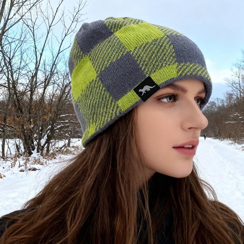 OTTER 100% Waterproof Windproof Beanie Hat - Fleece Lined Skull Cap for Men & Women Warm Winter Knit Cap for Hiking, Skiing. - Image 5